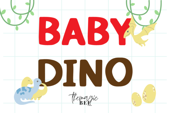 Baby Dino Font: A Casual Display Typeface for Branding