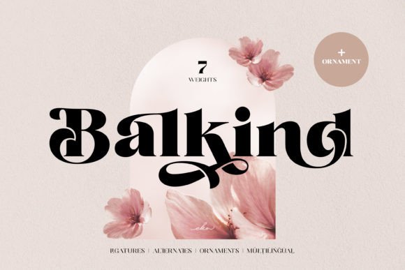 Balkind: A Minimalist Display Font for Elegant Headlines