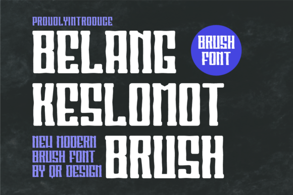 Belang Keslomot Brush Font for Bold Digital Branding