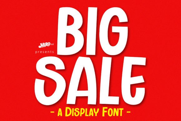 Big Sale Display Font for Joyful Web Projects