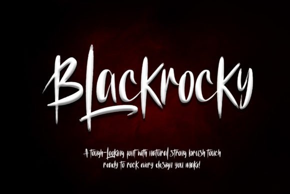 Blackrocky: A Natural Dry Brush Font for Bold Display Campaigns