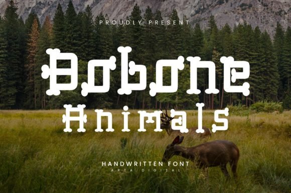 Bobone Animals Display Font for Creative Makers