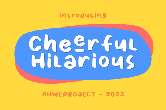 Cheerful Hilarious: A Playful Handwritten Display Font