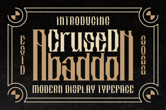 Crused Abaddon: A Display Font That Makes Your Brand Instantly Memorable