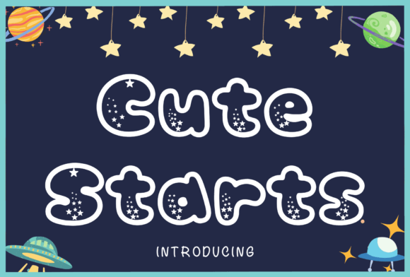 Cute Starts Font: A Bold Display Typeface for Playful Designs