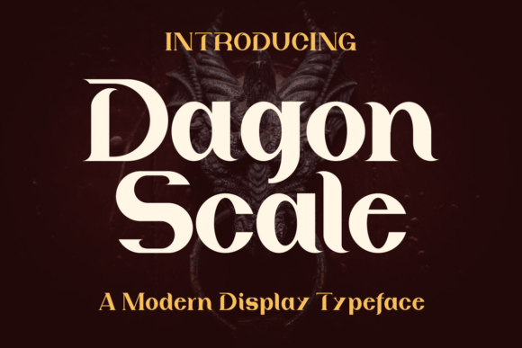 Dagon Scale Display Font for Creative Product Makers
