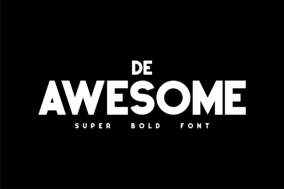 De Awesome Font for Small Business Branding