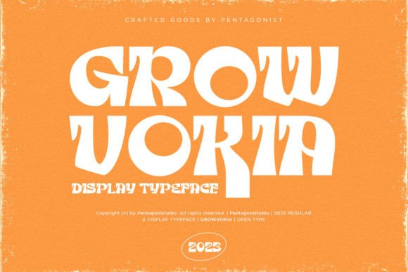 Growvokia Display Font for Bold Web Headlines