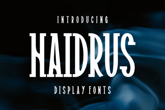 Haidrus: A Cool and Modern Display Font for Brand Identity