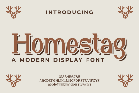 Homestag: A Modern Display Font That Makes Your Brand Feel Human