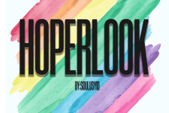 Hoperlook: A Bold Display Font for Editorial Impact
