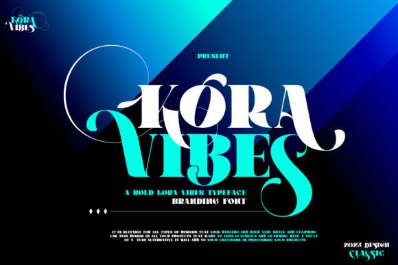 Kora Vibes: A Luxurious Serif Font for Modern Branding