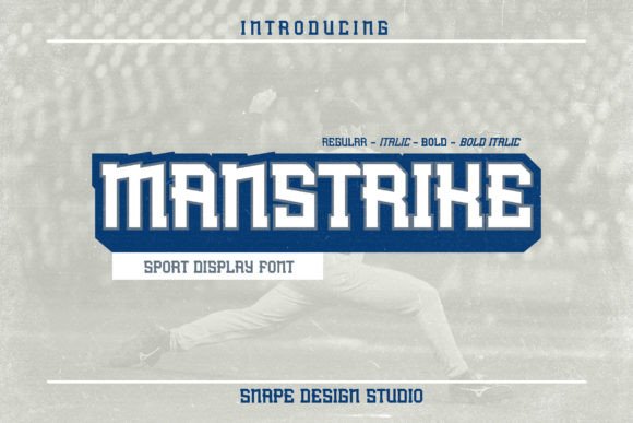 Manstrike Display Font for Bold Editorial Identity