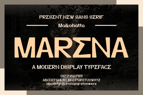 Marena Font: Bold Display Typeface for Handmade Brands