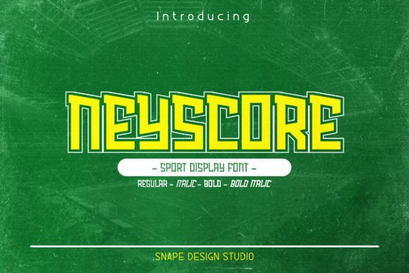 Neyscore: A Bold Display Font for Editorial Impact