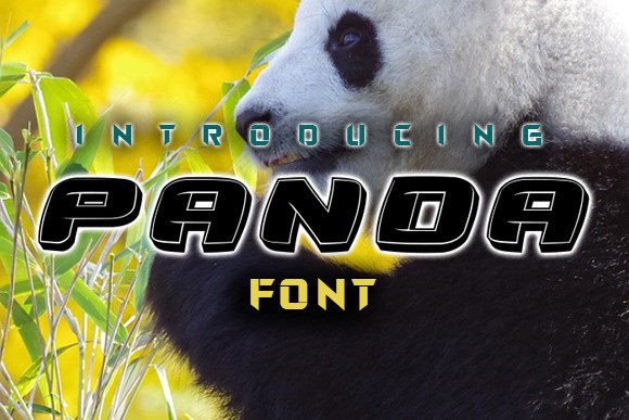 Panda: A Cheerful 3D Display Font for Small Business Branding