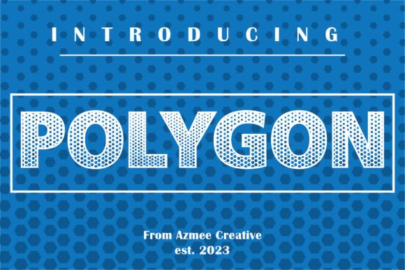 Polygon: A Bold Modern Display Font for Makers