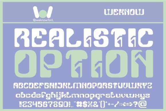 Realistic Option Font for Bold, Futuristic Branding