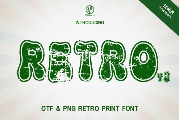 Retro V3: The Bold Vintage Display Font for Brands