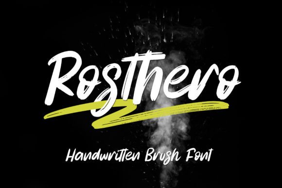 Rosthero: A Natural Display Font for Makers and Shops