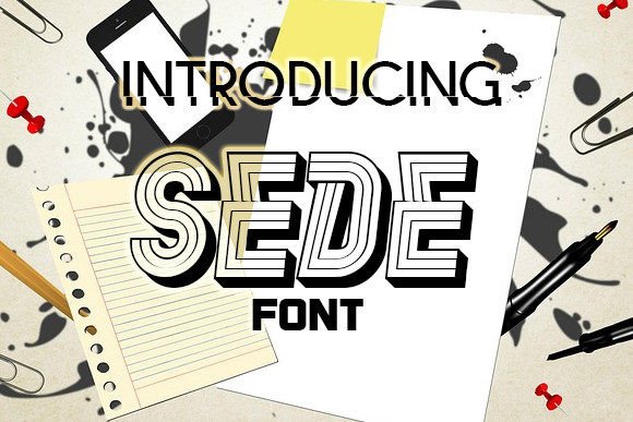Sede: A 3D Display Font That Elevates Real Branding Projects