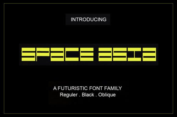 Space Asia Font: Modern Display Typeface for Bold Branding
