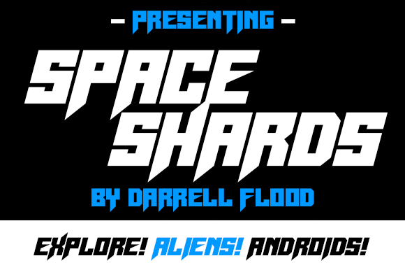 Space Shards: A Razor-Sharp Display Font for Sci-Fi and High-Tech Editorial Design