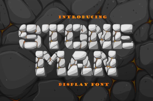 Stone Man: A Decorative Display Font for Bold Branding