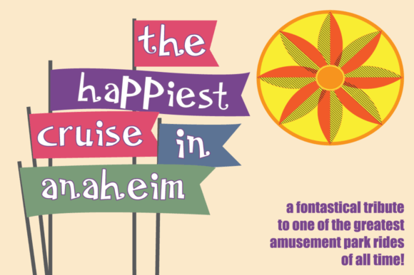 The Happiest Cruise in Anaheim Hollow: A Whimsical Display Font