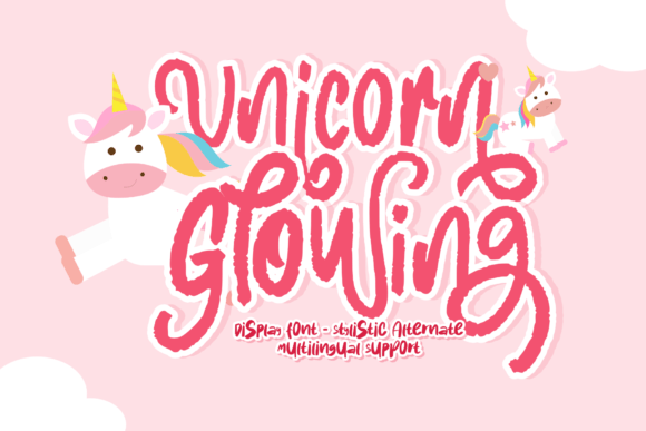 Unicorn Glowing Font for Happy, Memorable Branding